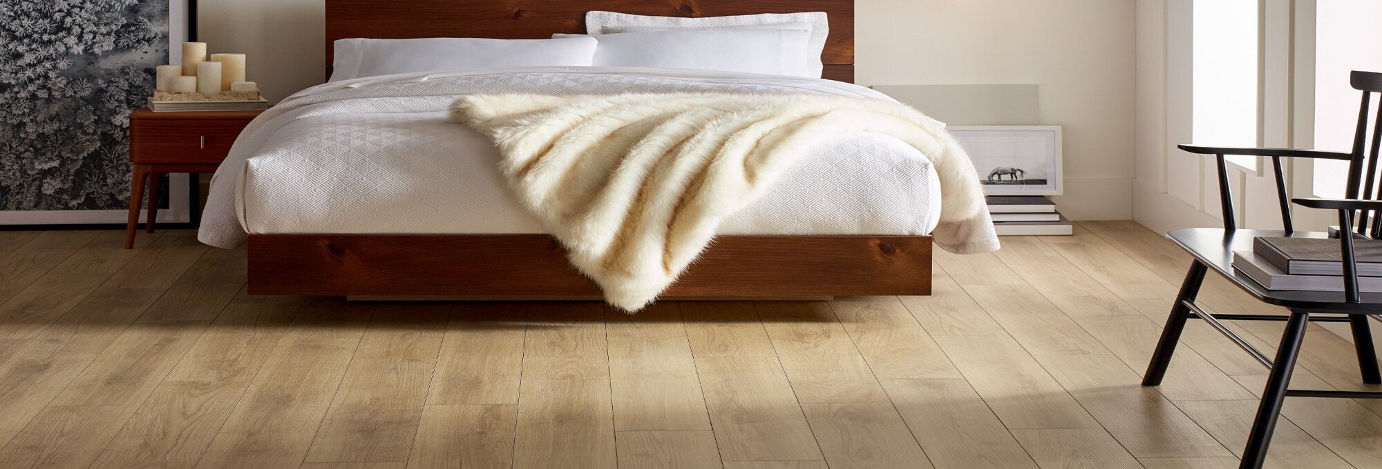 Bed on the vinyl - Nantahala Flooring Outlet in Franklin, NC